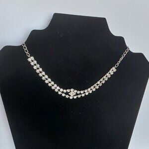 Vintage Rhinestone Necklace 1950's